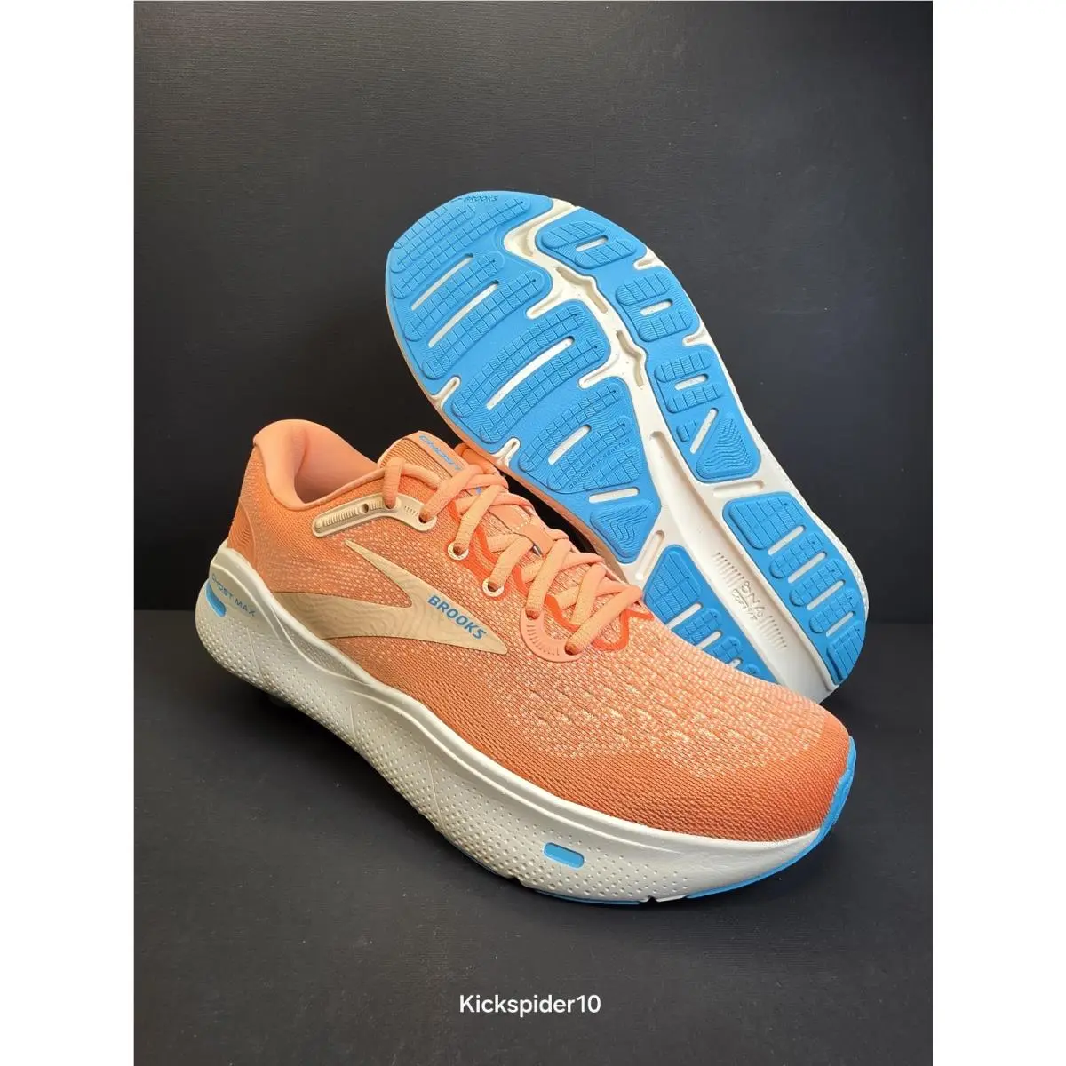 Brooks shoes - Brooks Ghost Max - Ghost Max - 1203951B818 - Papaya Apricot Blue 2