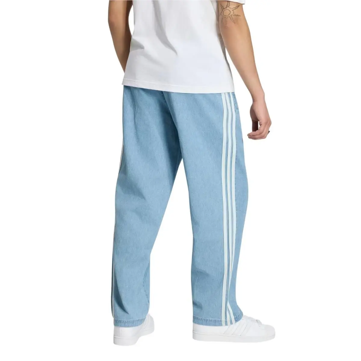 Adidas clothing - Adidas Originals Summer Glow Denim Firebird Track Pants - Blue 1