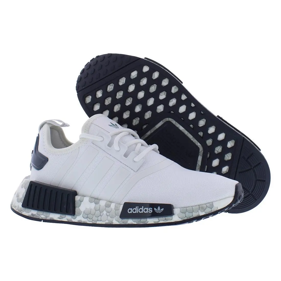 Adidas Nmd R1 Womens Shoes - White/Gray/White, Main: White