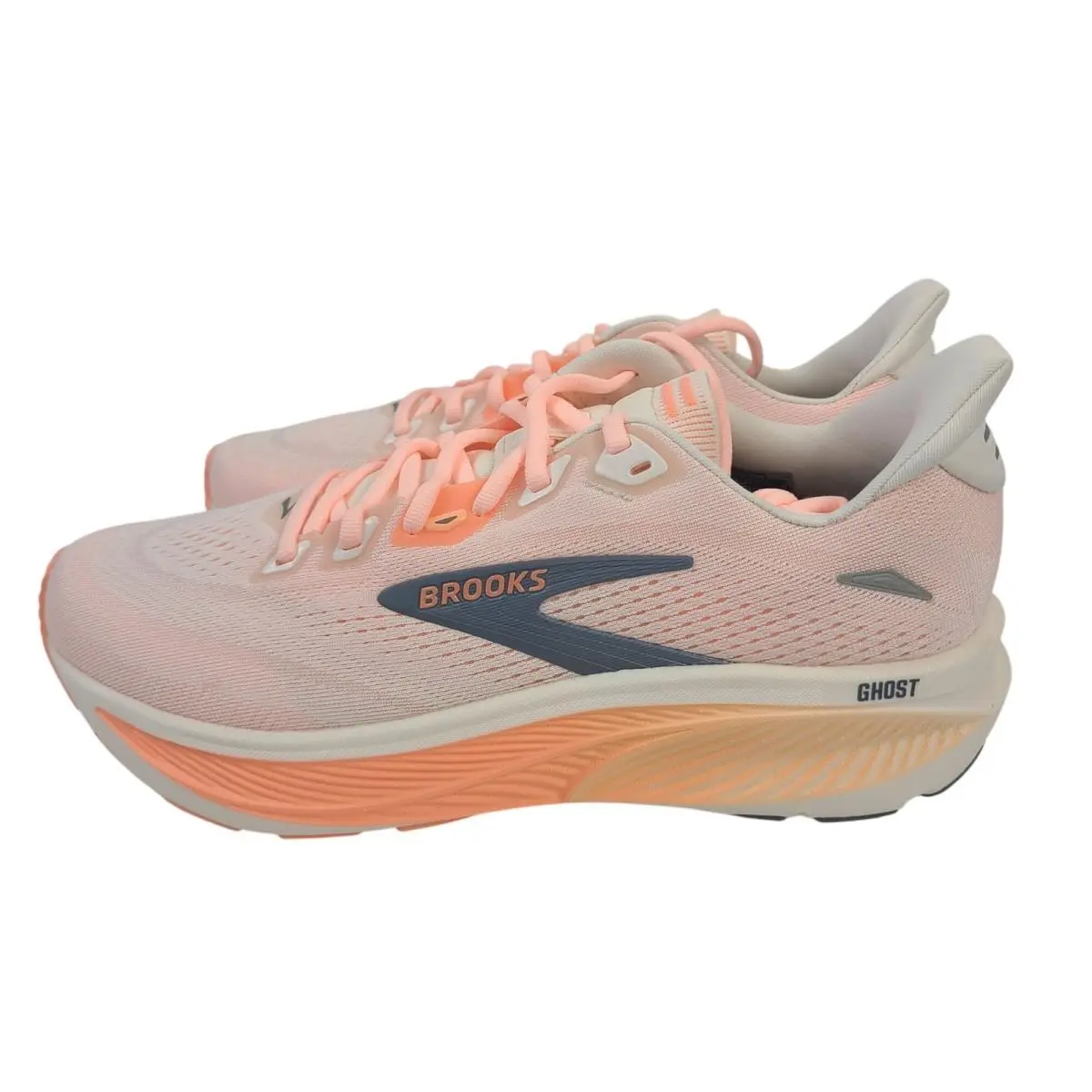 Brooks shoes - Brooks Ghost - Ghost - White, peach, grey 2