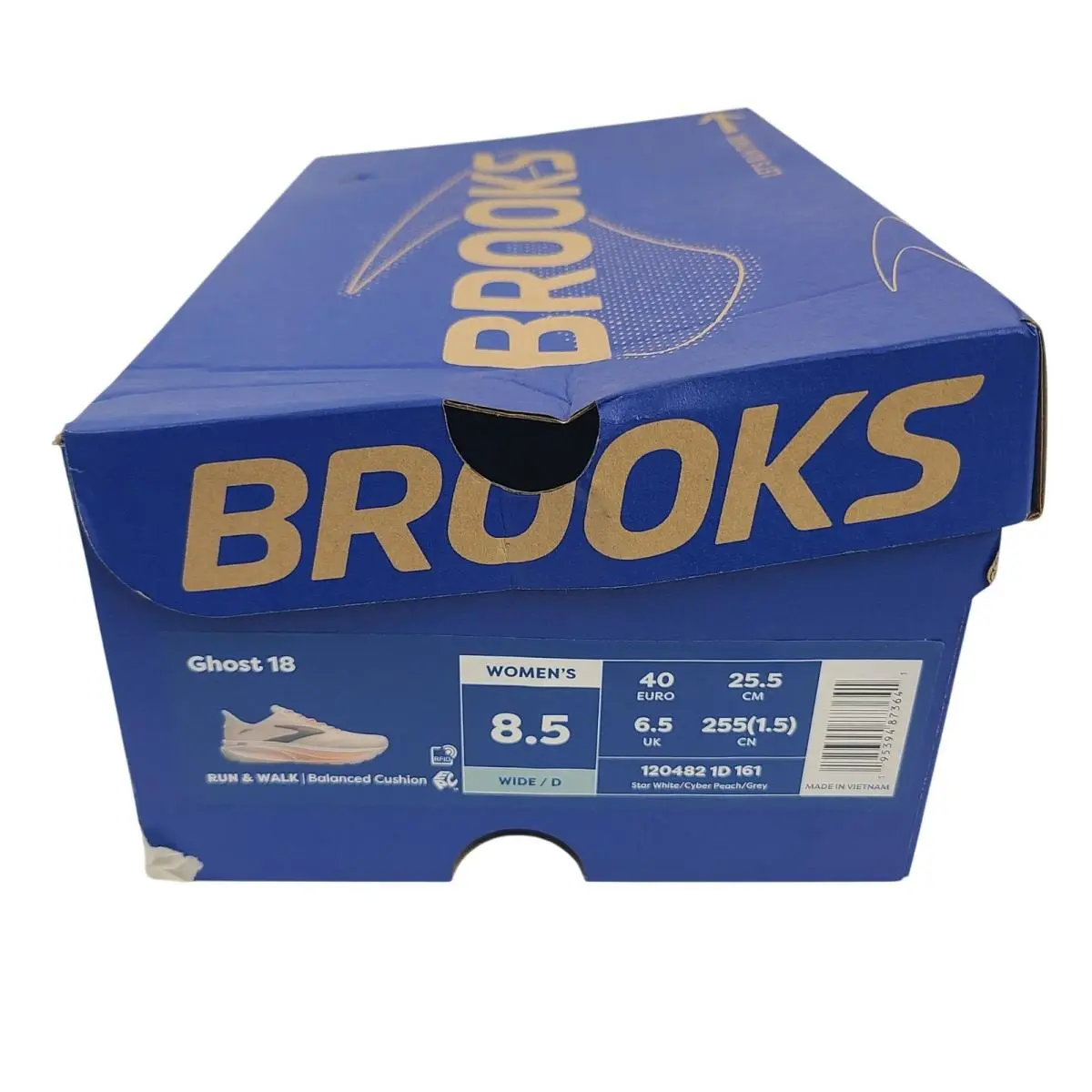 Brooks shoes - Brooks Ghost - Ghost - White, peach, grey 6