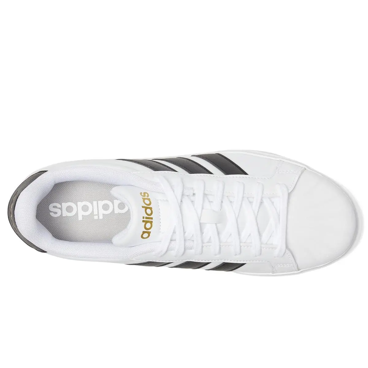 Adidas shoes - White/Black/Gold Metallic 7