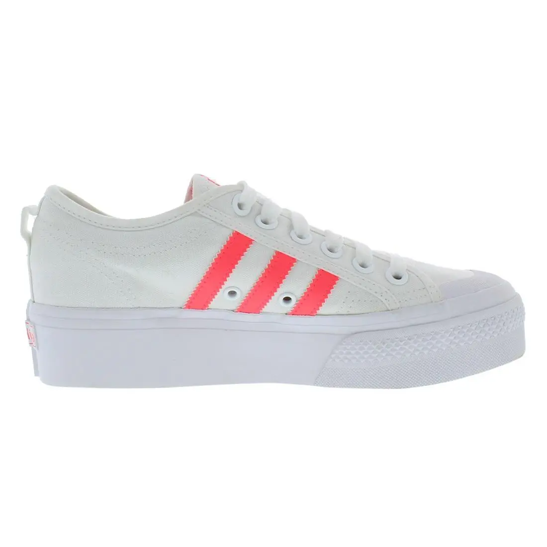 Adidas shoes - Cloud White/Signal Pink/Cloud White, Main: White 1