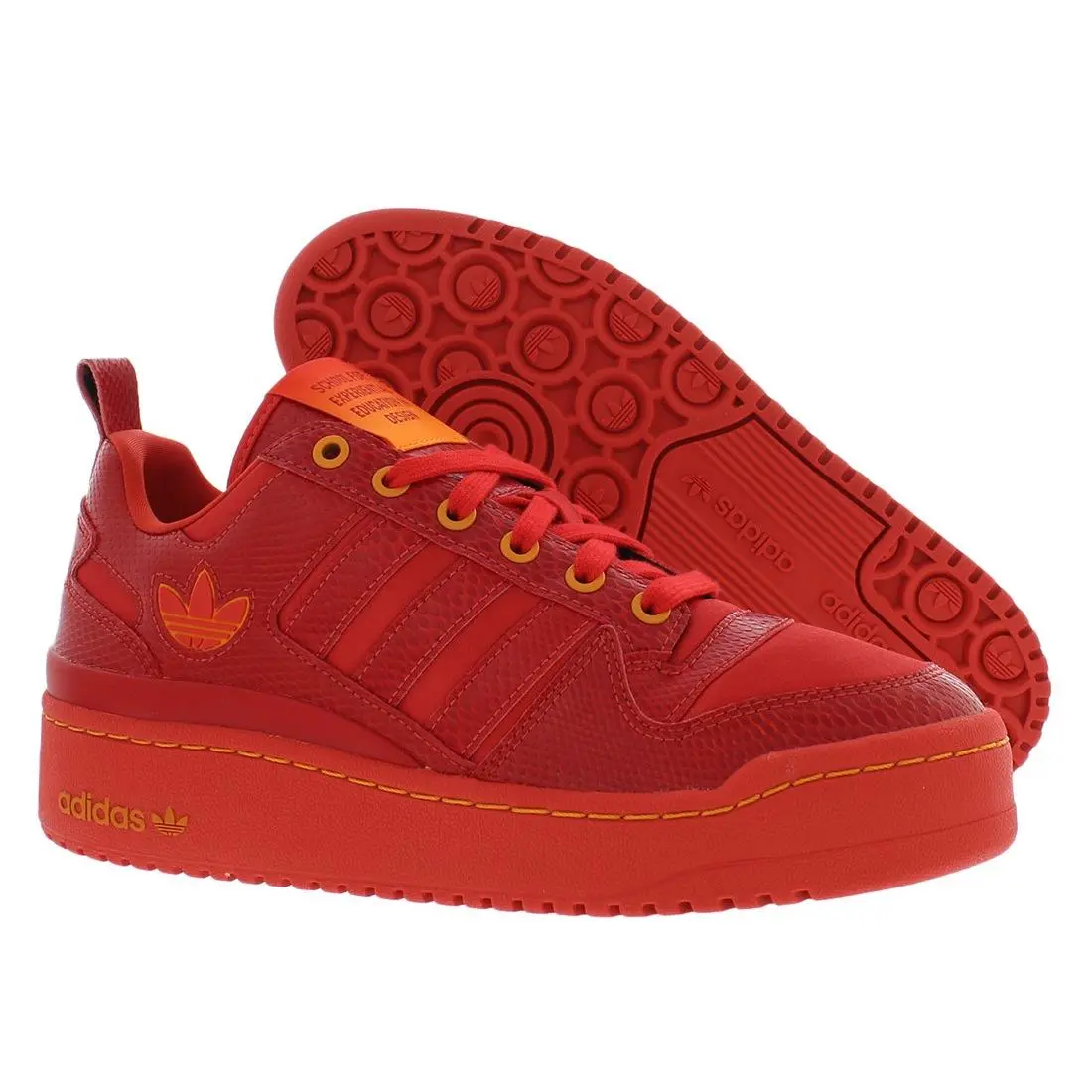 Adidas shoes - Red/Red/Bright Orange, Main: Red 3