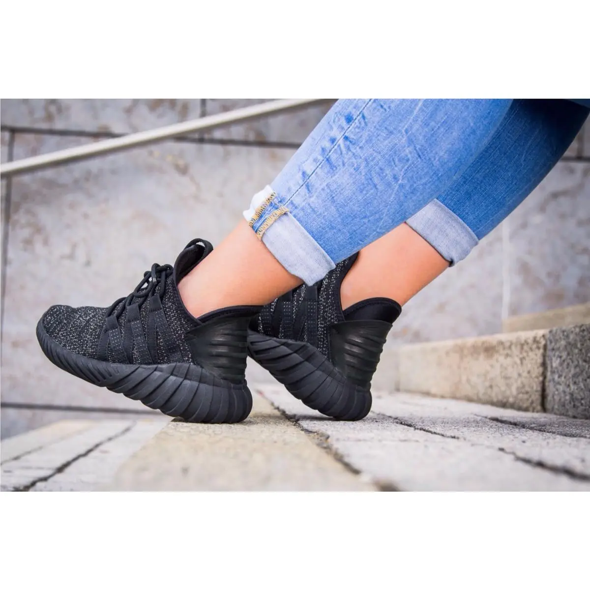 Adidas shoes - adidas Tubular Dawn - Tubular Dawn - BZ0629 - Black/gold 14