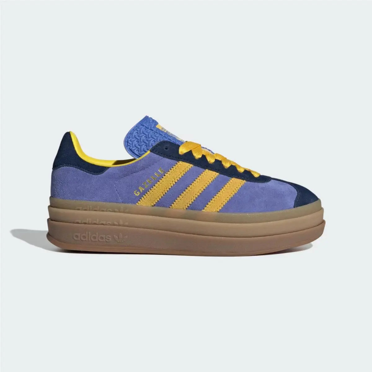 Adidas Women`s Gazelle Bold `night Indigo - Yellow` Shoes IH4211