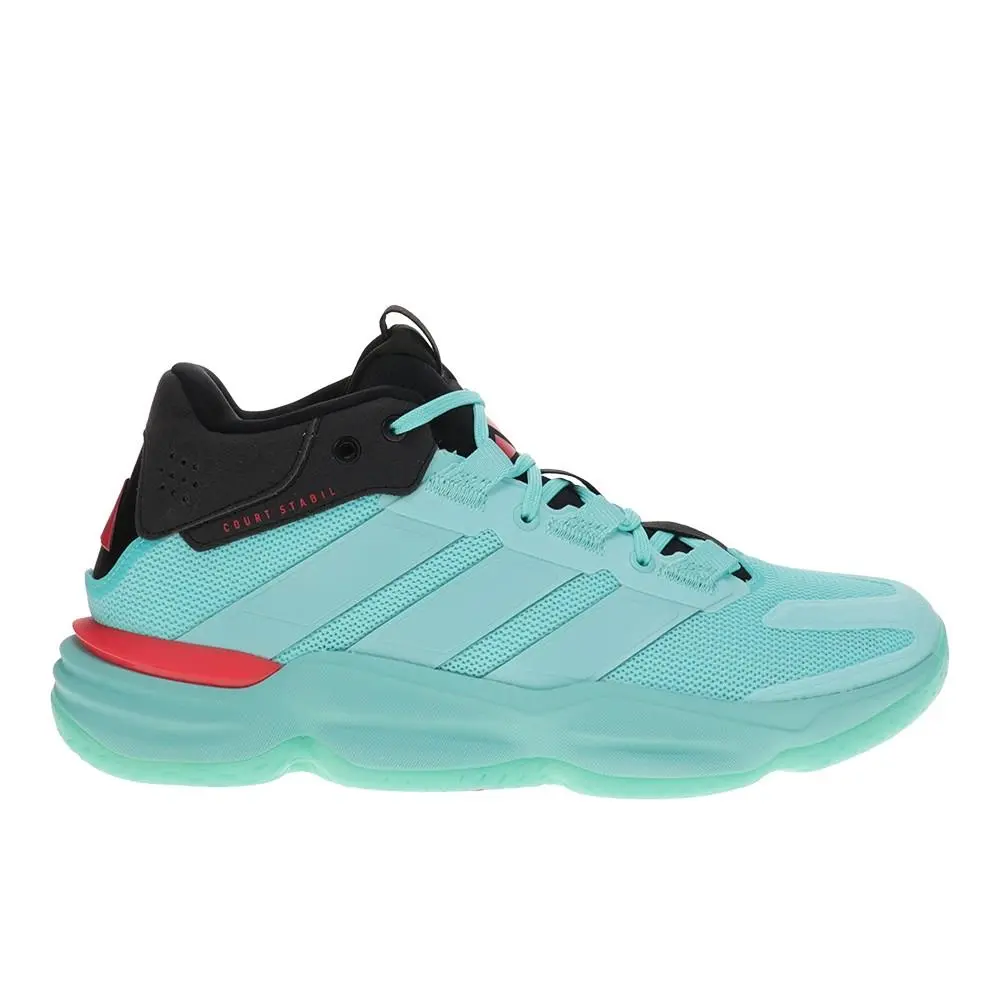 Adidas Court Stabil Indoor Mens Blue Sneakers Athletic Shoes JR9541 - Blue