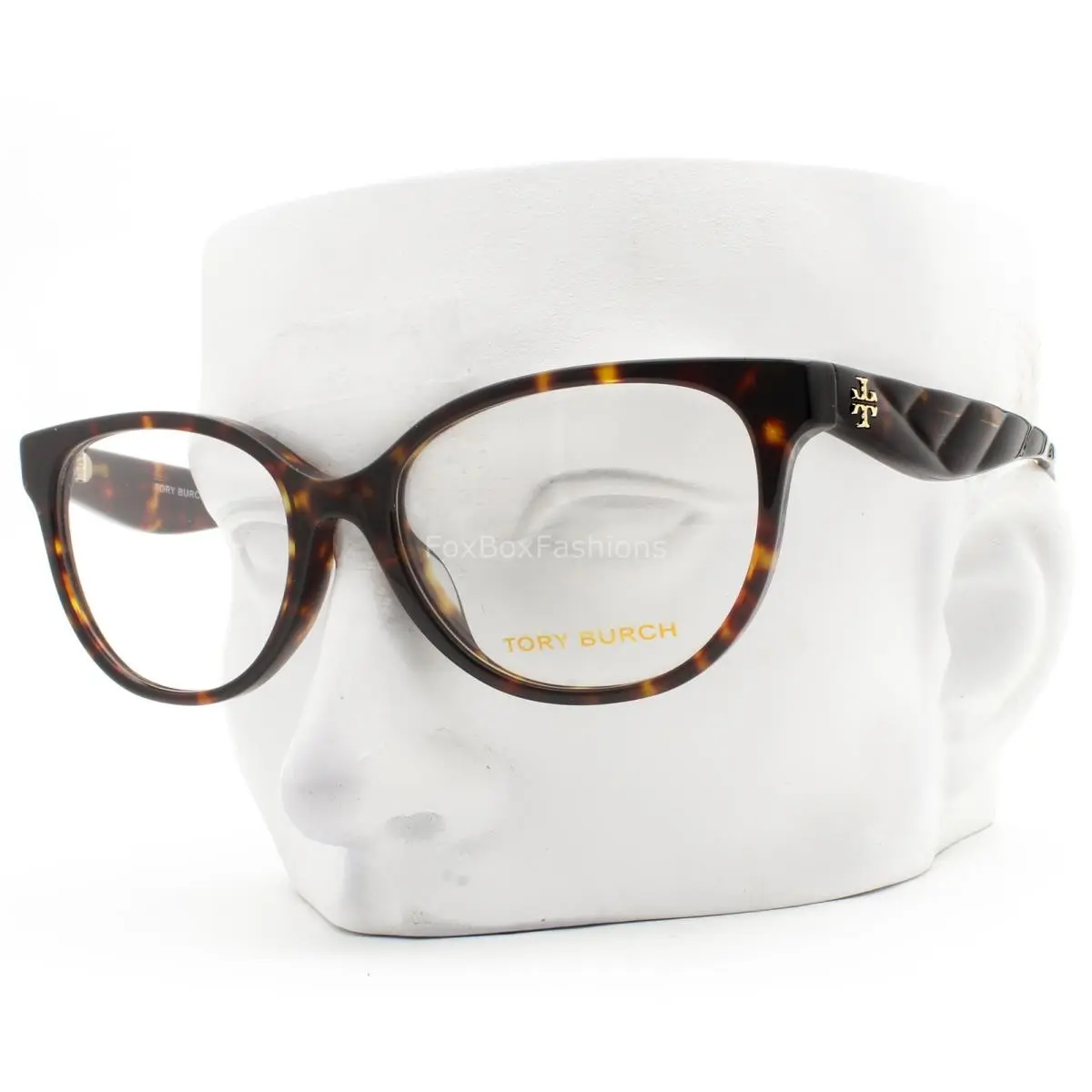 Tory Burch Eyeglasses Glasses TY 2157U 1964 Dark Brown Tortoise 53mm with Pouch