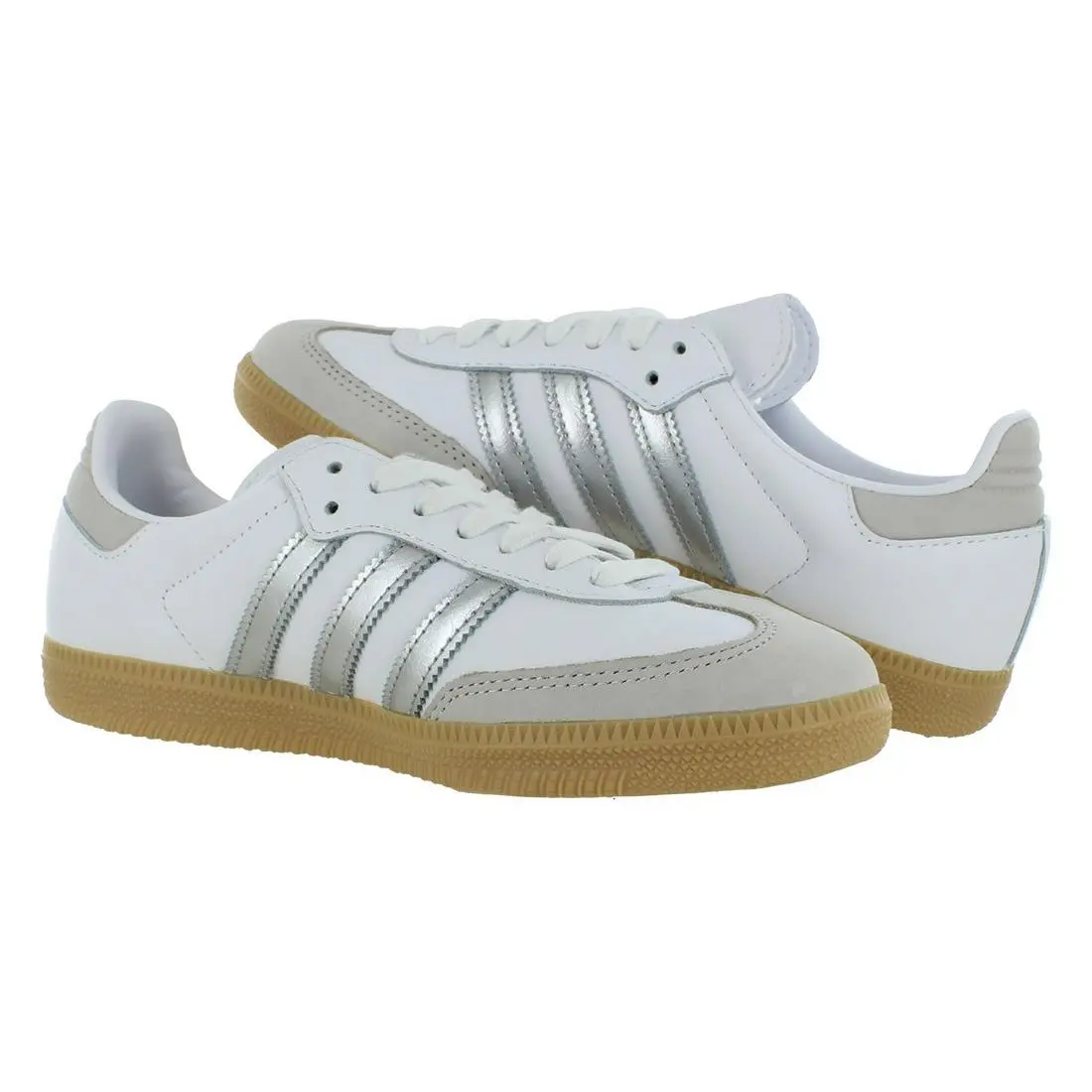 Adidas shoes - White/Silver/Gum, Main: White 2