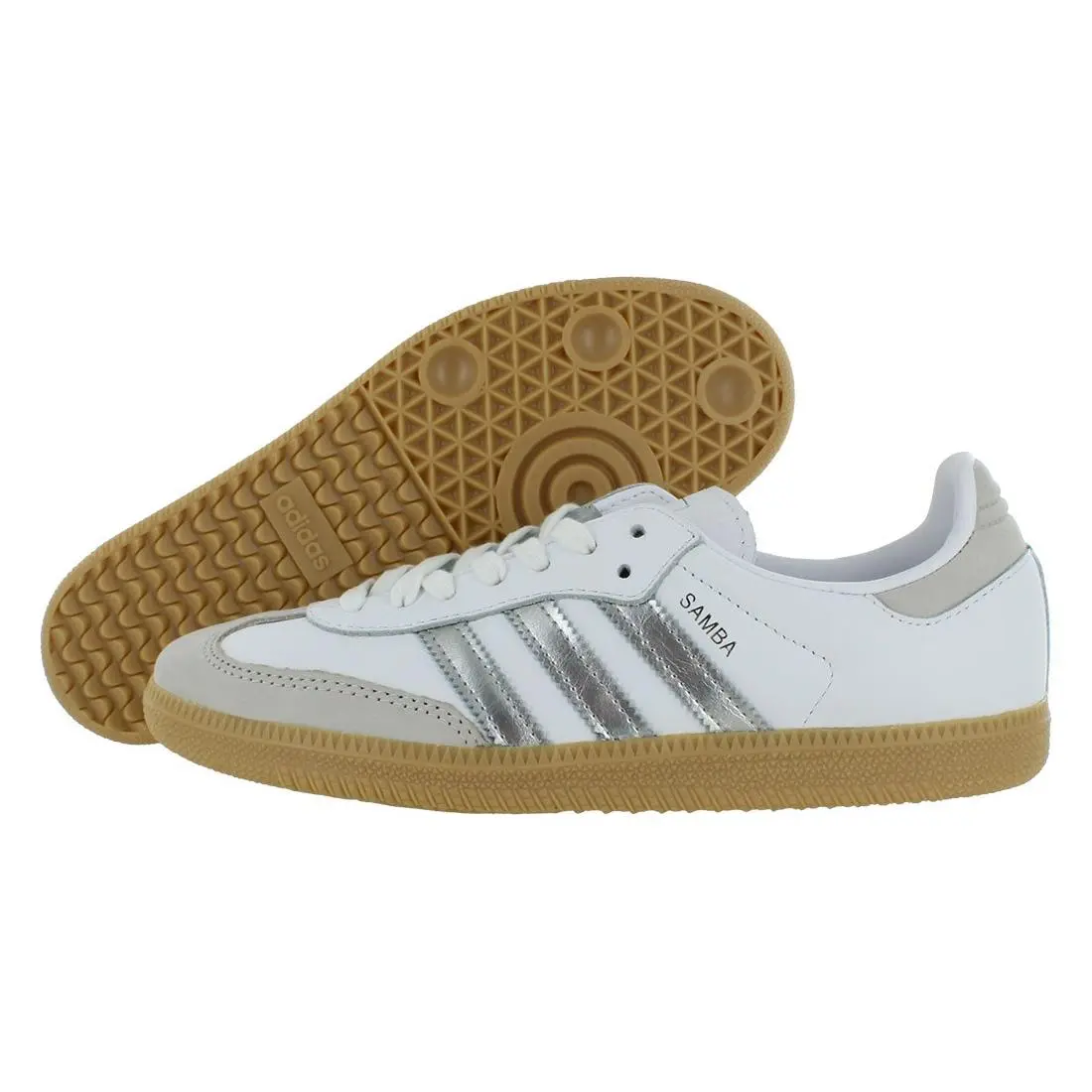 Adidas shoes - White/Silver/Gum, Main: White 4