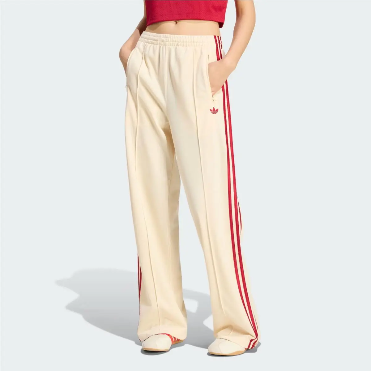 Adidas clothing - KS4671 - KS4671 - Warm Vanilla / Team Victory Red 5