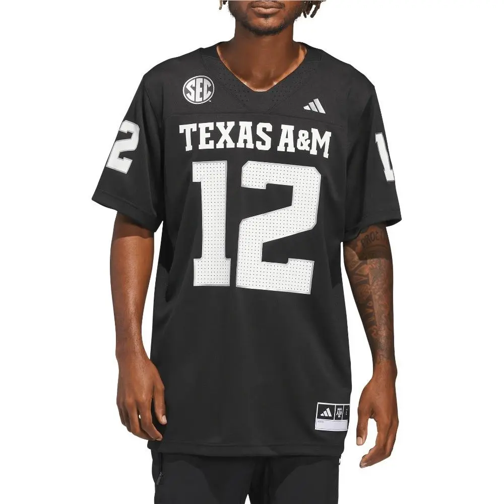Adidas clothing - adidas Texas AM Premier Jersey - SB1158-JJ0412 - Black 6