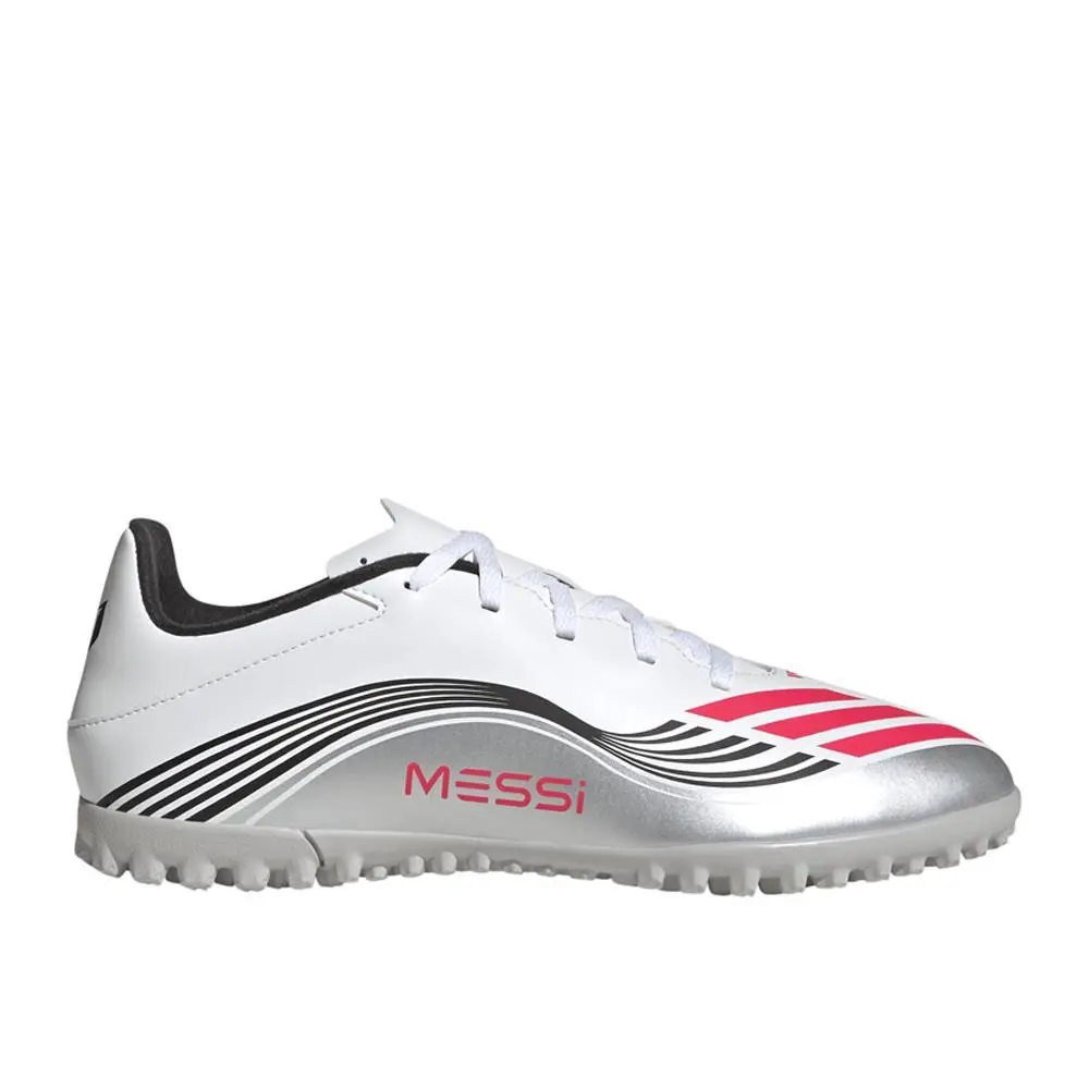Adidas F50 Messi Club Turf Mens White Sneakers Athletic Shoes JP7445