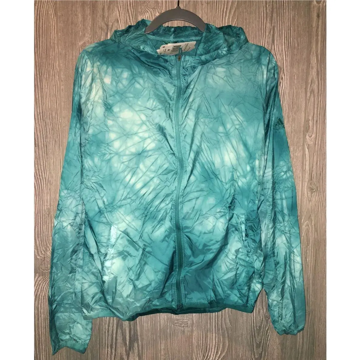 Adidas clothing - ADIDAS RunPack Dye Lightweight Reflective Running Jacket - AH9956 - Green, Main: Green 1