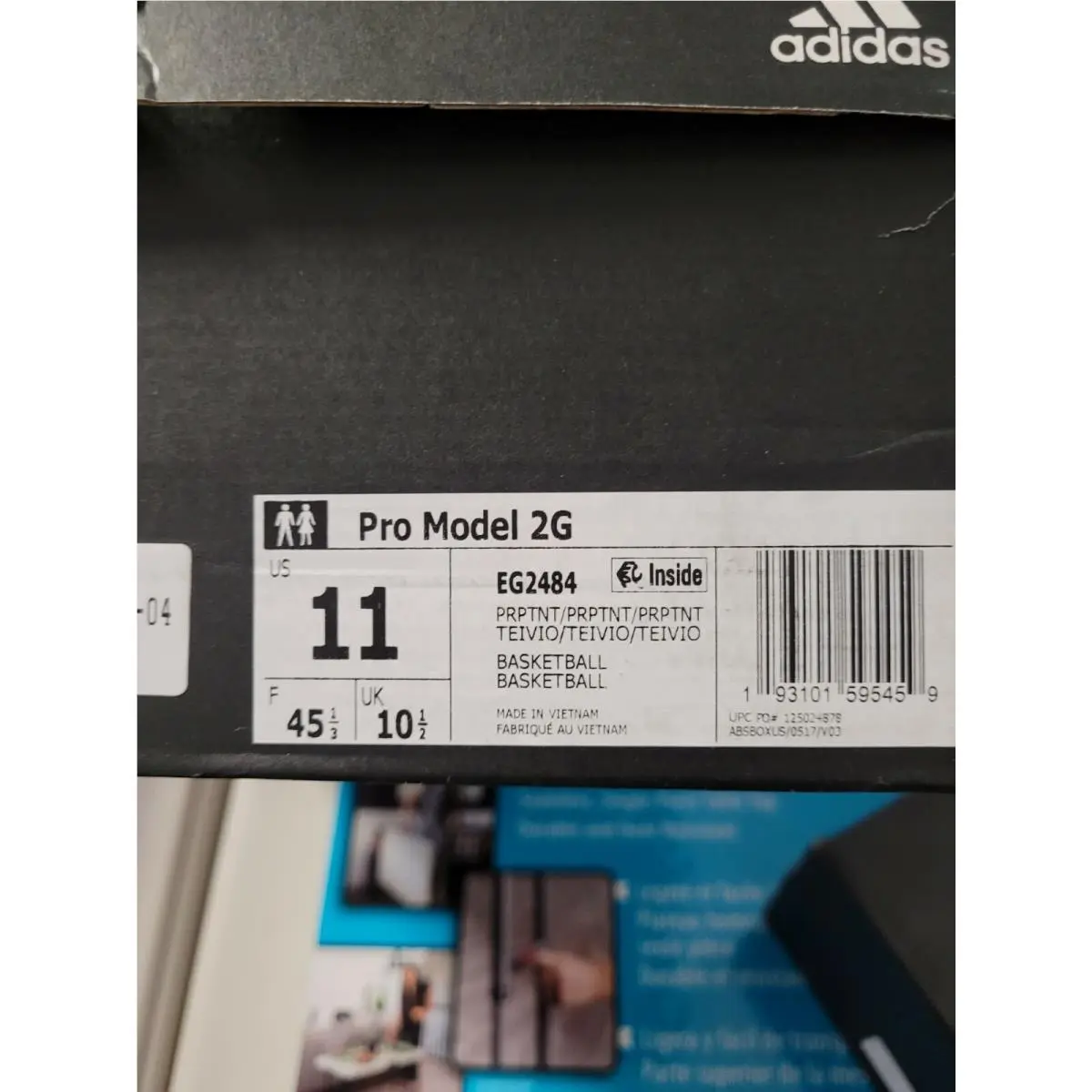 Adidas shoes - Pro Model 2G - Pro Model - EG2484 - Purple 10