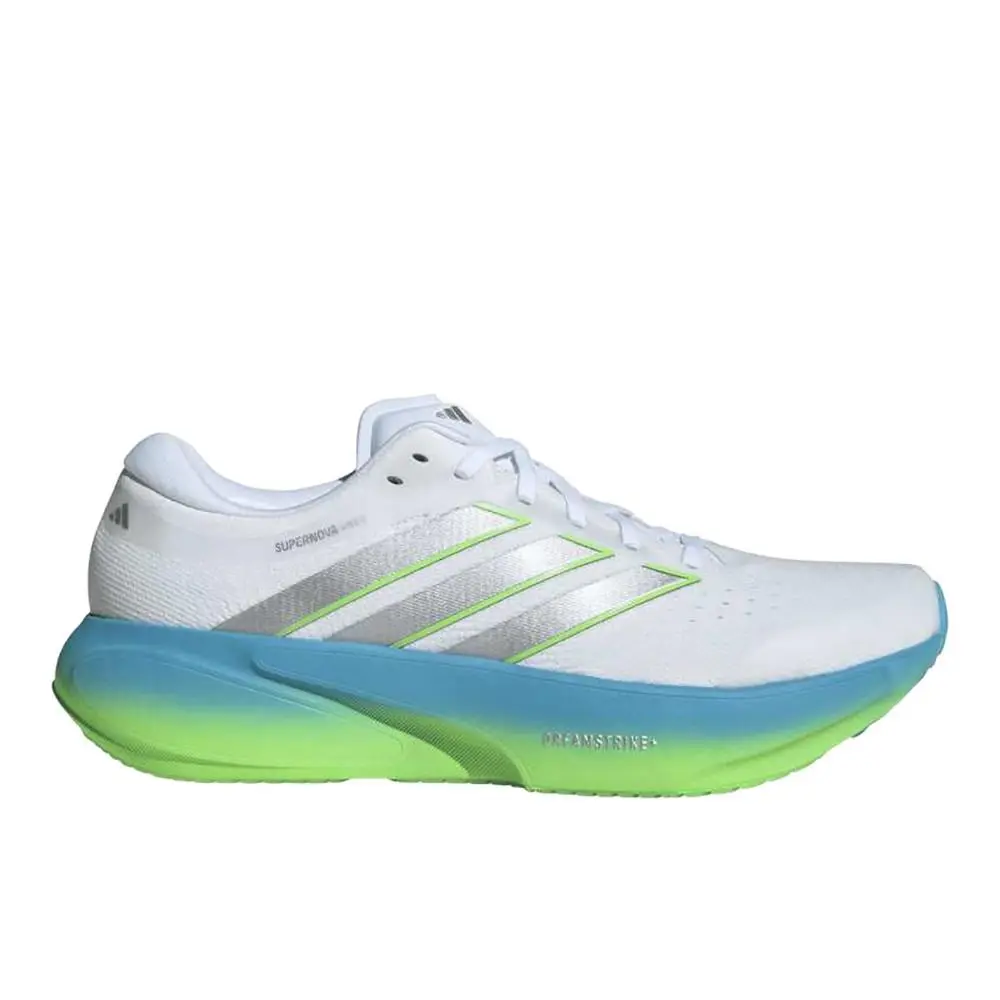 Supernova Rise 3 Running Mens Blue Green Silver White Sneakers Athlet by Adidas