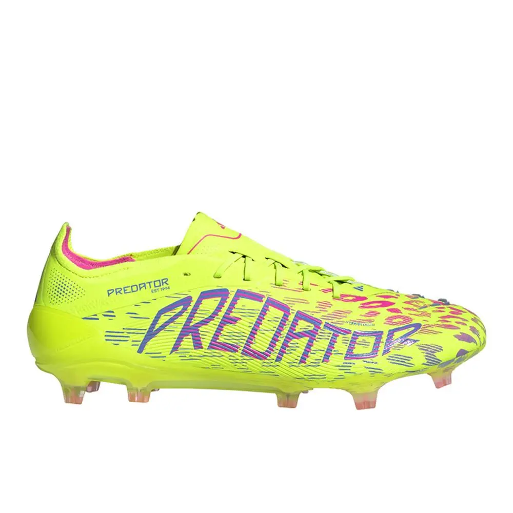Adidas Predator Elite Firm Ground Mens Yellow Sneakers Athletic Shoes JH6455