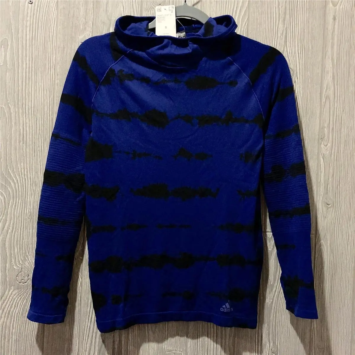 Adidas clothing - ADIDAS Primeknit Hooded L/S Running Tee Shirt - BQ9392 - Blue 1