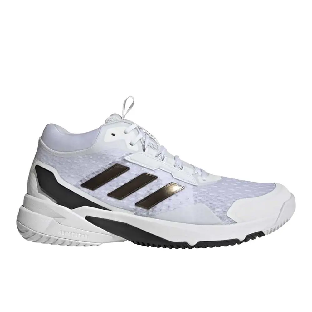 Adidas Crazyflight 6 Mid Indoor Mens White Sneakers Athletic Shoes KJ1555