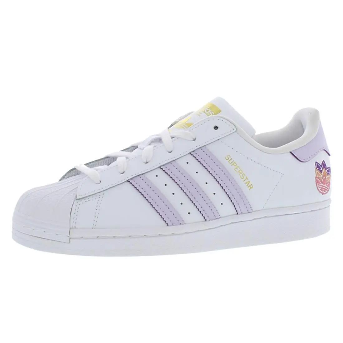 Adidas shoes - Cloud White/Purple Tint/Matte Gold, Main: White 4