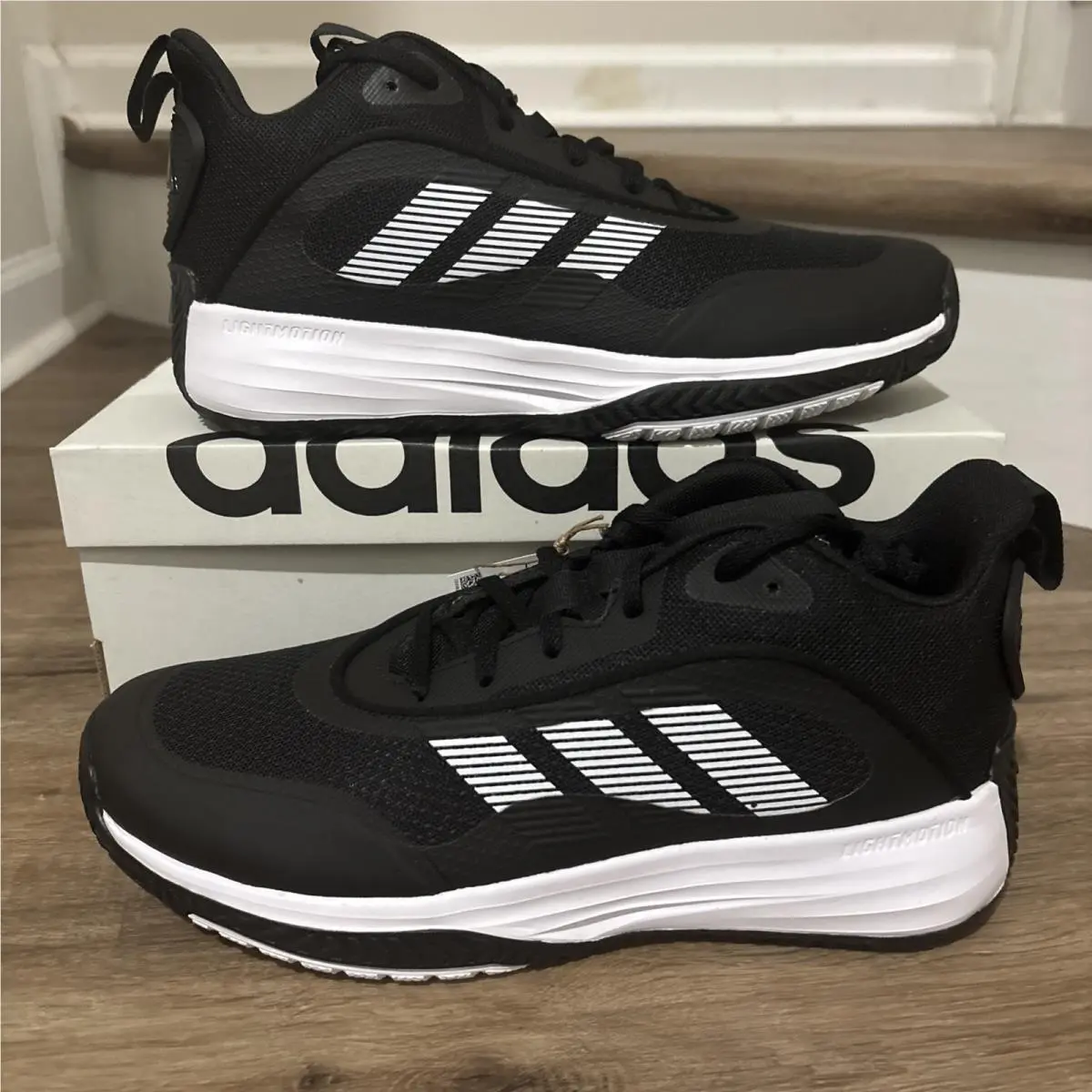 Own The Game 3.0 Black White Basketball Men’s Shoe IF4568 by Adidas