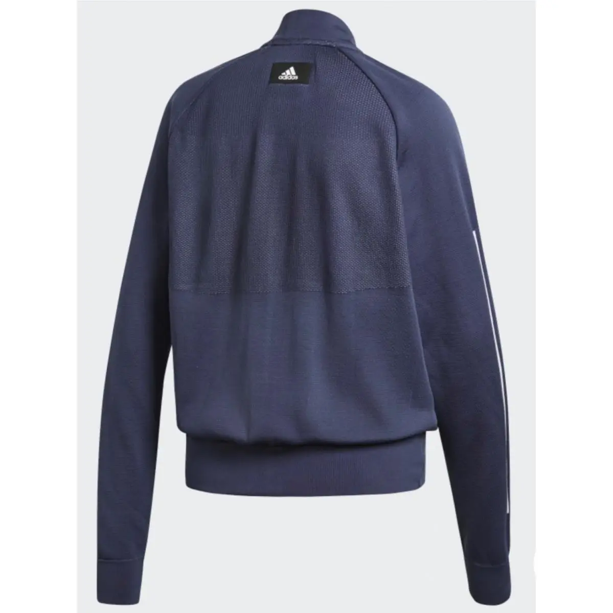Adidas clothing - ADIDAS ID Knit Noble Indigo Blue White Bomber Jacket - CG1018 - Blue 6