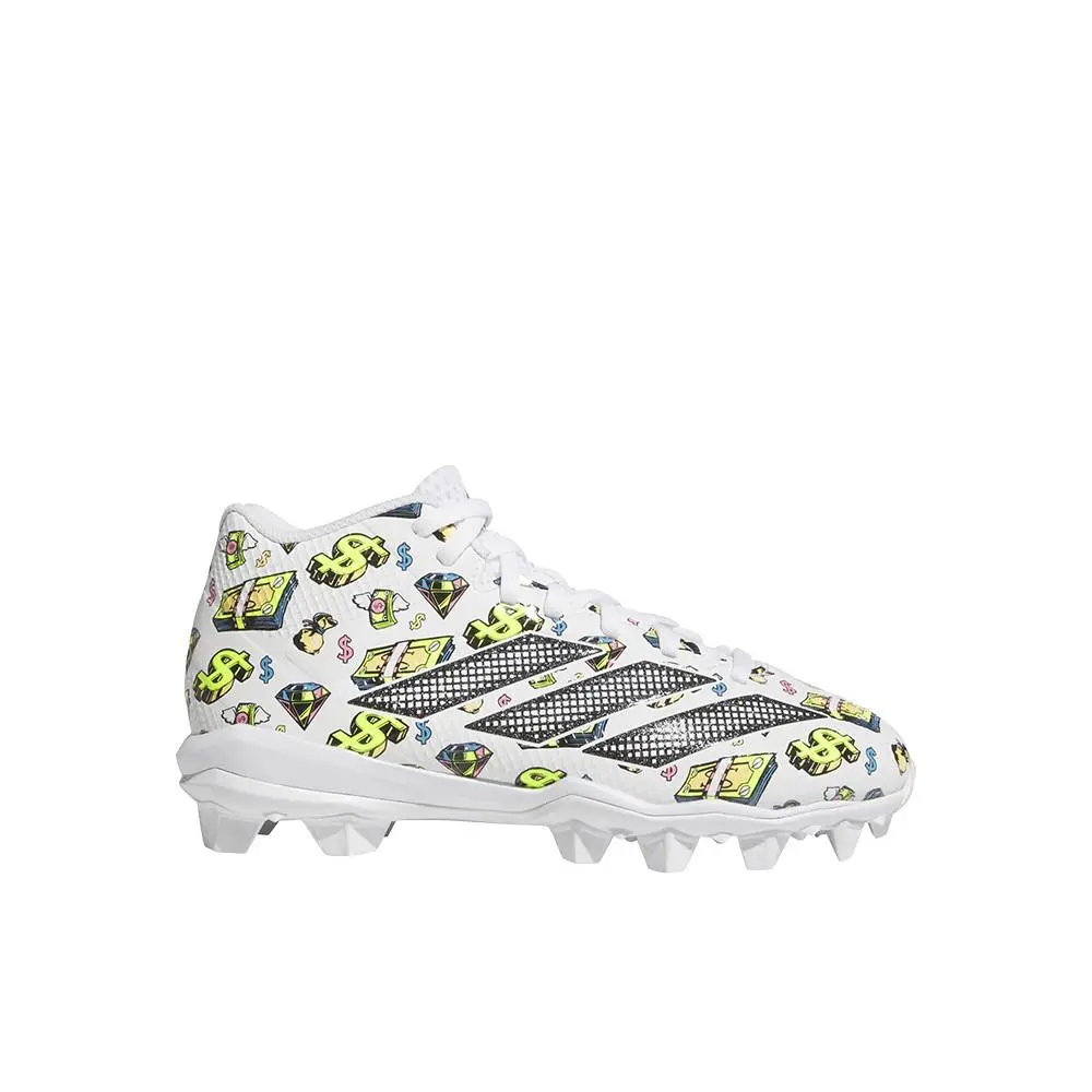 Adizero Impact.2 Molded Rubber American Football Cleats Unisex White Snea by Adidas