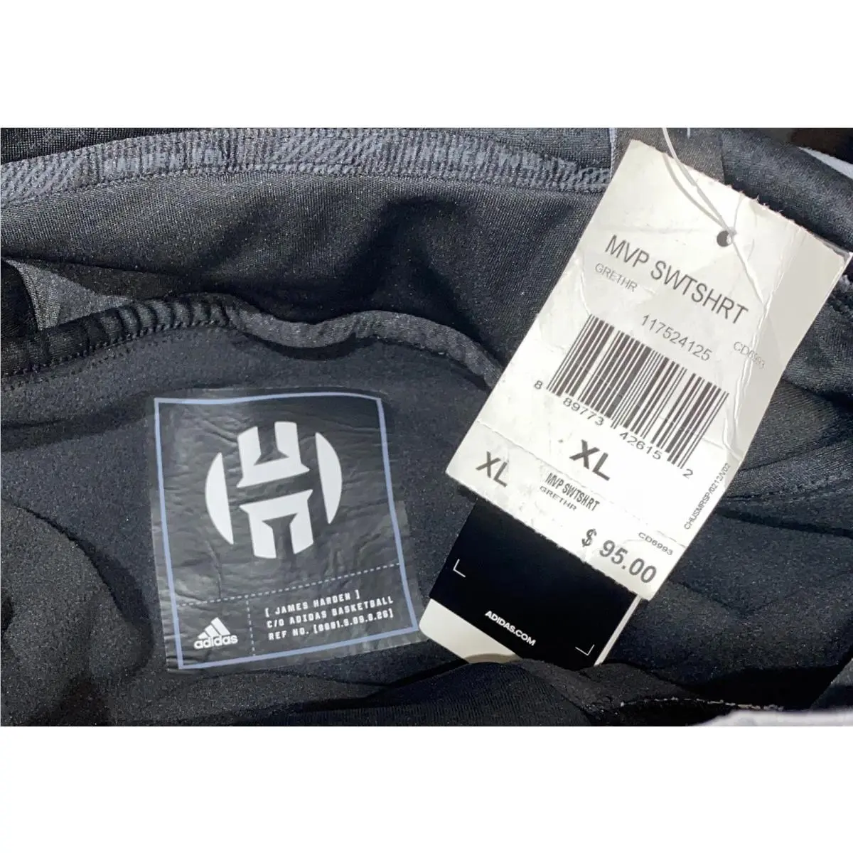 Adidas clothing - Adidas Harden MVP Sweatshirt - Harden MVP Sweatshirt - CD6993 - Gray 5