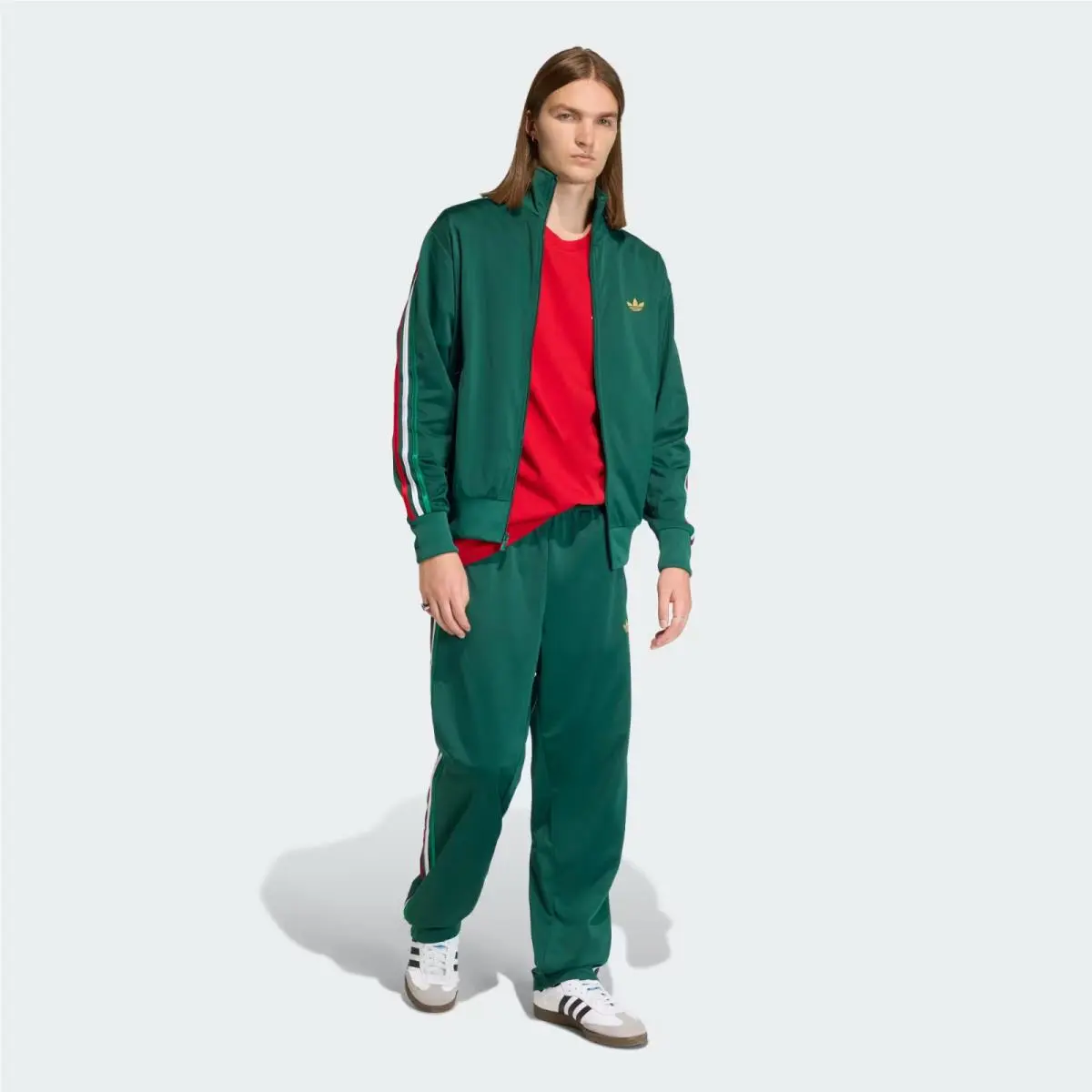 Adidas clothing - Originals Adicolor Classics Firebird - Originals Adicolor Classics Firebird - KD3845 - Team Dark Green / Bold Green / White 10