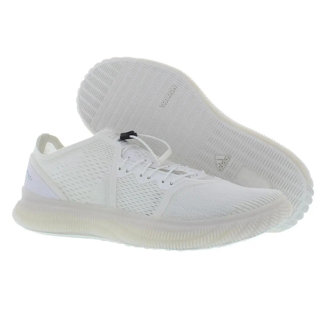 Adidas shoes - Cloud White/Core Black/Vivid Green, Main: White 3