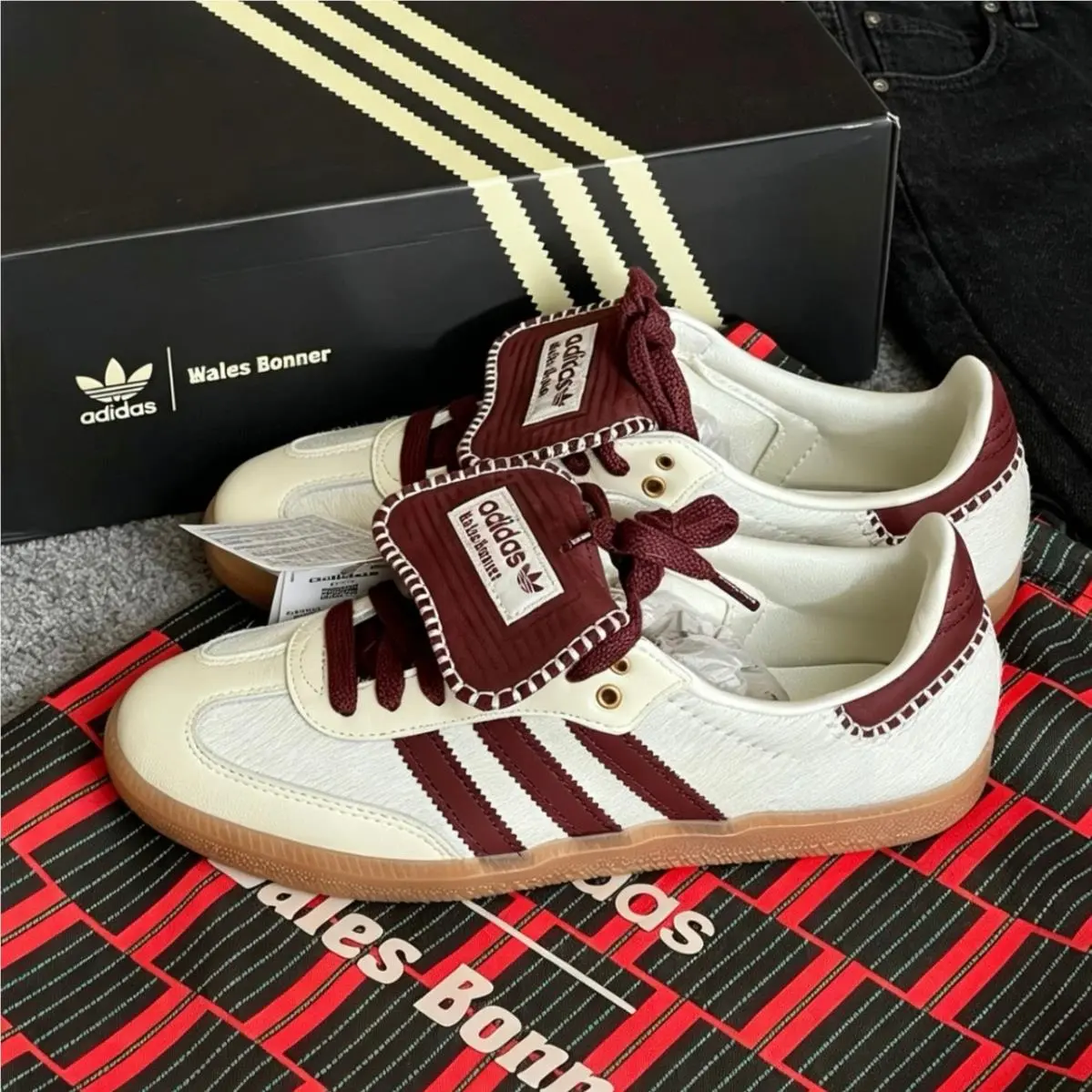 Adidas Originals Samba x Wales Bonner Pony Tonal IE0586 Unisex Low Top Shoes