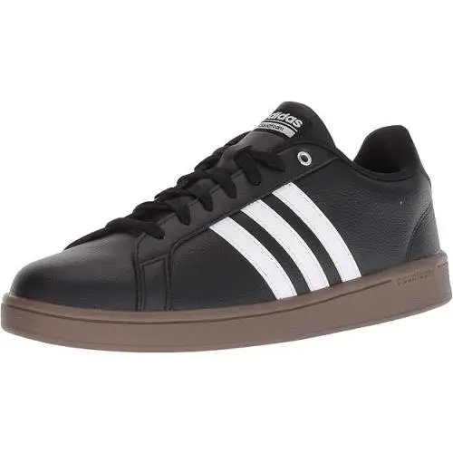 Adidas CF Advantage Casual Leather Tennis Shoe - Men`s Lifestyle Sneaker