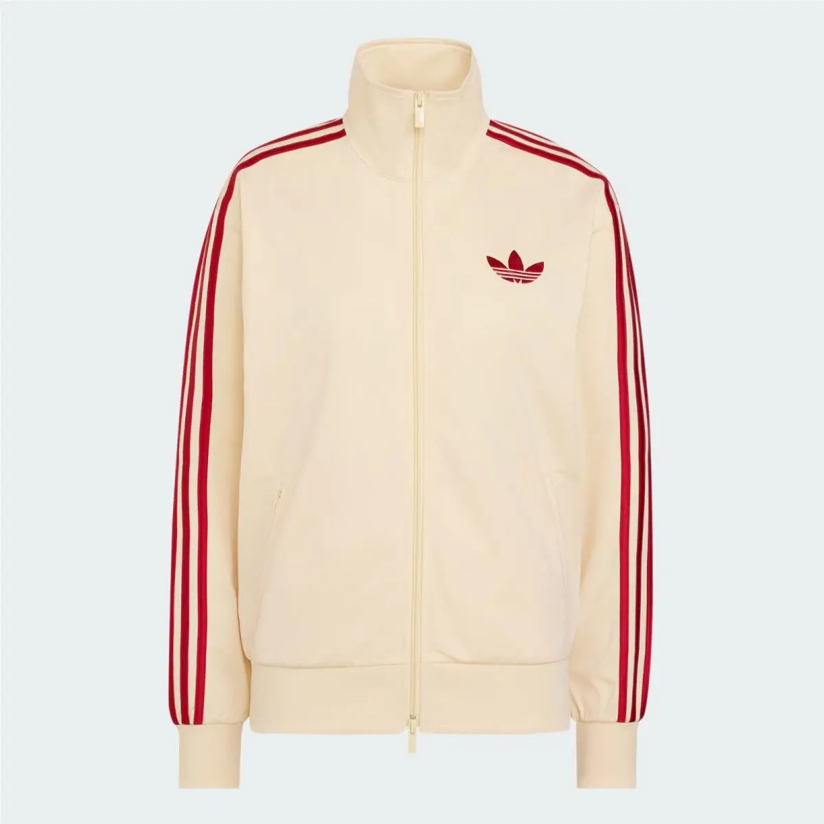 Adidas clothing - adidas Firebird - Firebird - KS4674 - Warm Vanilla / Team Victory Red 12