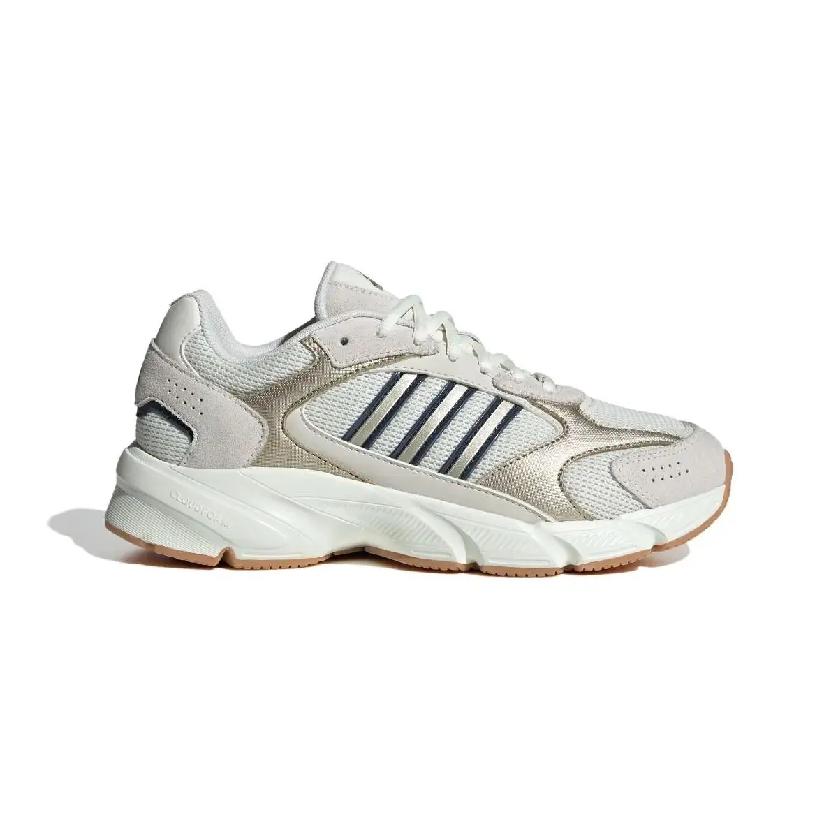 Adidas Crazychaos 2000 White Cyber Metallic Gold Women Road Running Shoes IG4346
