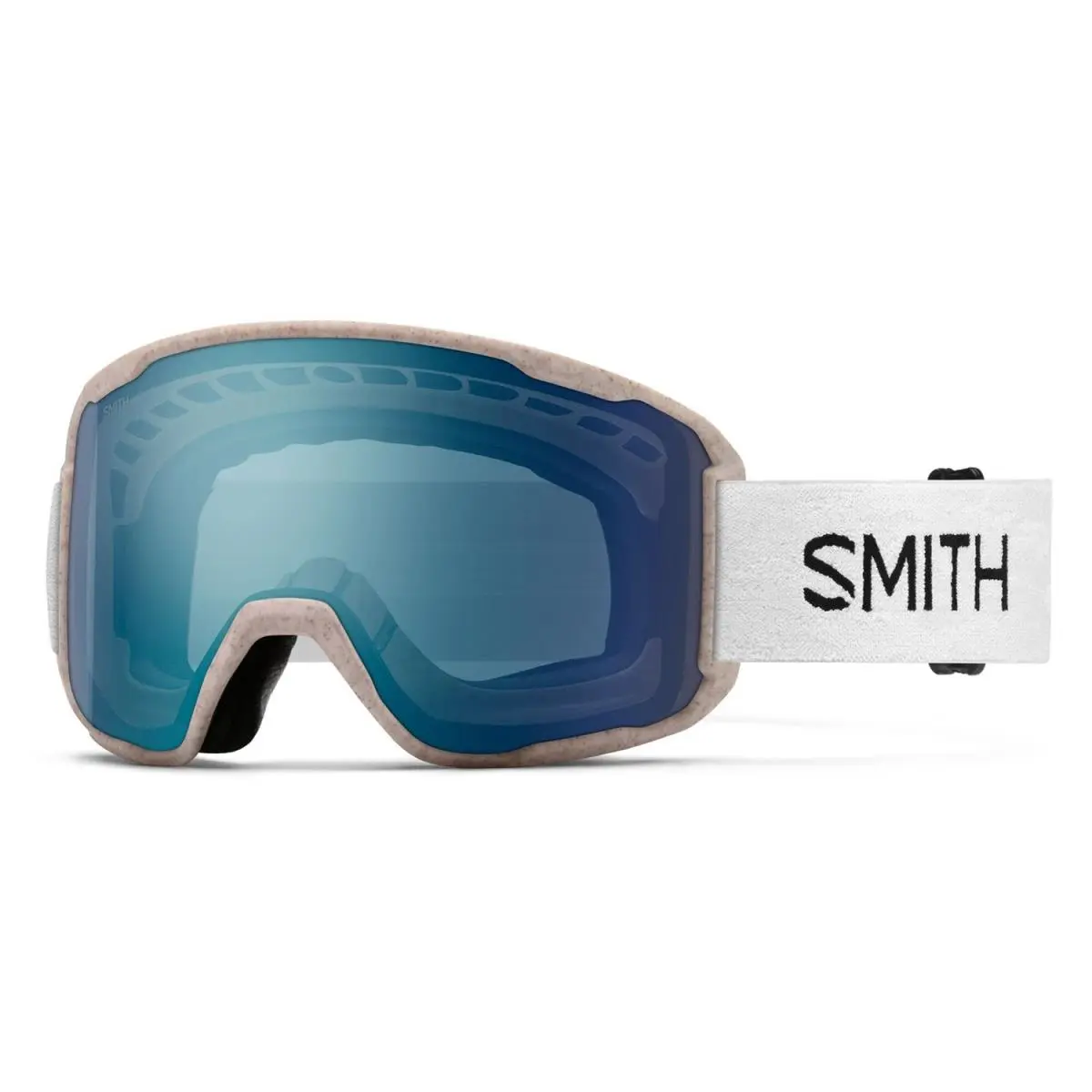 Smith Preview Ski / Snow Goggles Raw Renu Undyed Everyday Blue Mirror Lens