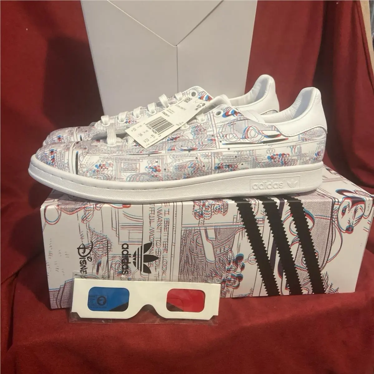 Stan Smith x Disney Mickey Mouse 3D Glasses Men’s Shoes Size 12 by Adidas