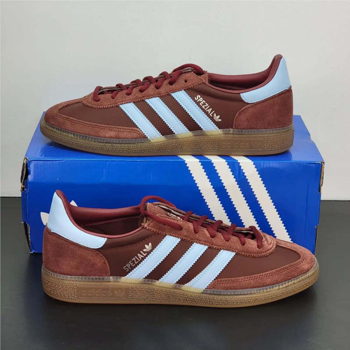 Handball Spezial Men`s Size 11.5 Athletic Shoes Brown Footwear Sneakers by Adidas