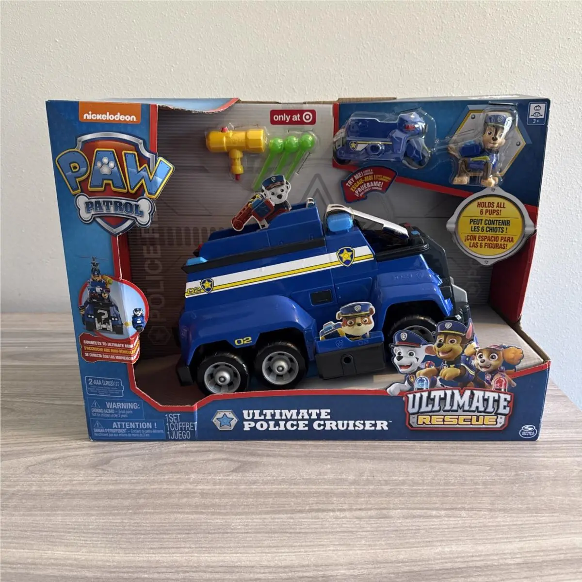 Paw Patrol Police Rescue Deluxe Chase Ultimate Cruiser Toy Playset
