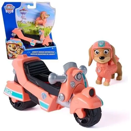 Paw Patrol Liberty Rescue Motorcycle Toy with Action Figure