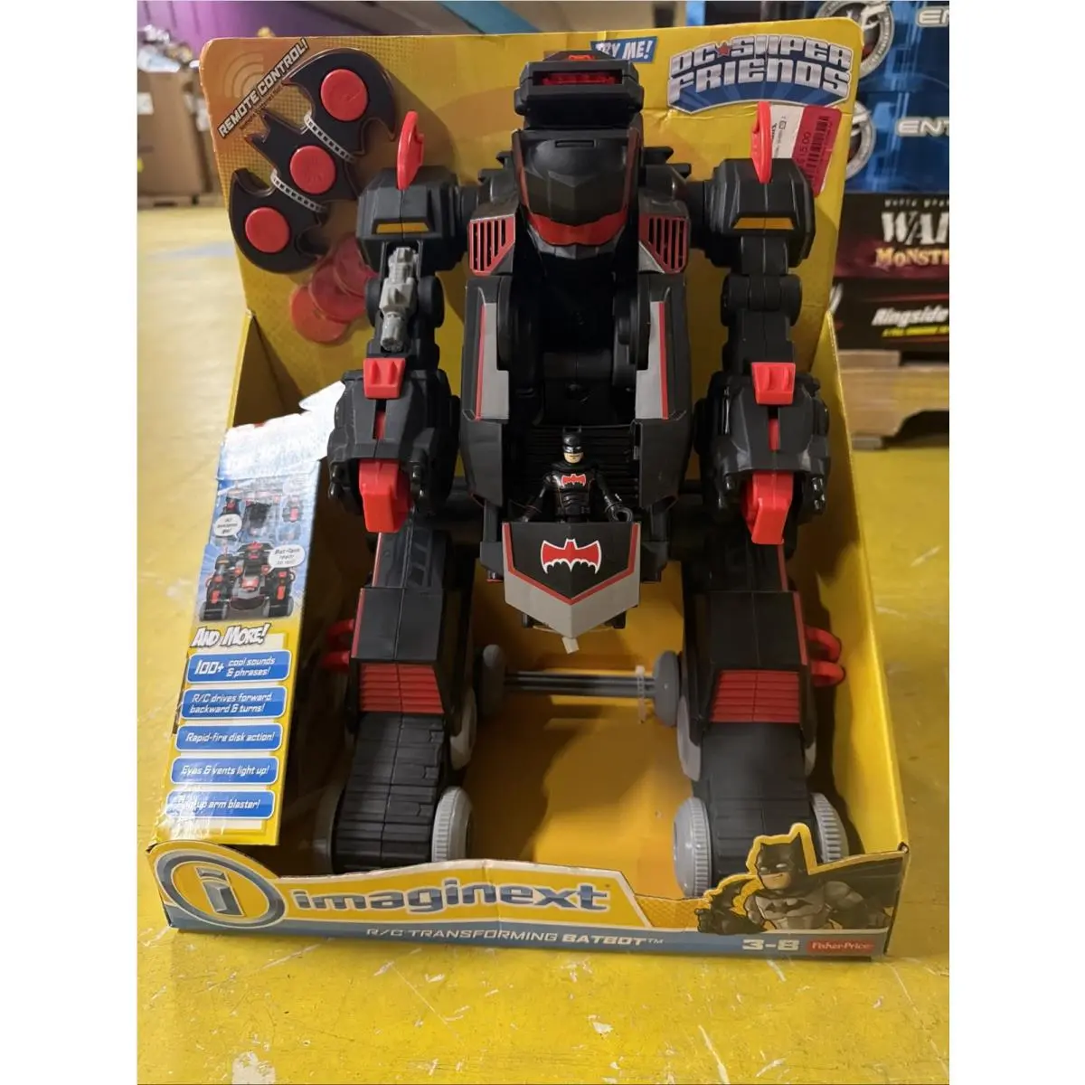 Imaginext DC Super Friends RC Transforming Batbot Batman Remote Control