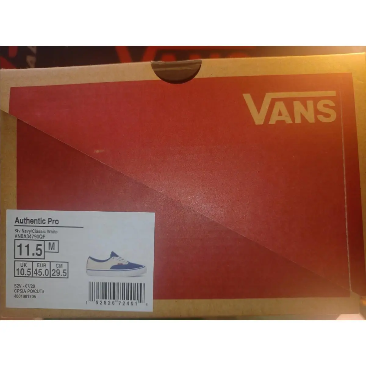 Vans shoes - Pro - Pro - VN0A34790QF - Navy Blue White 28