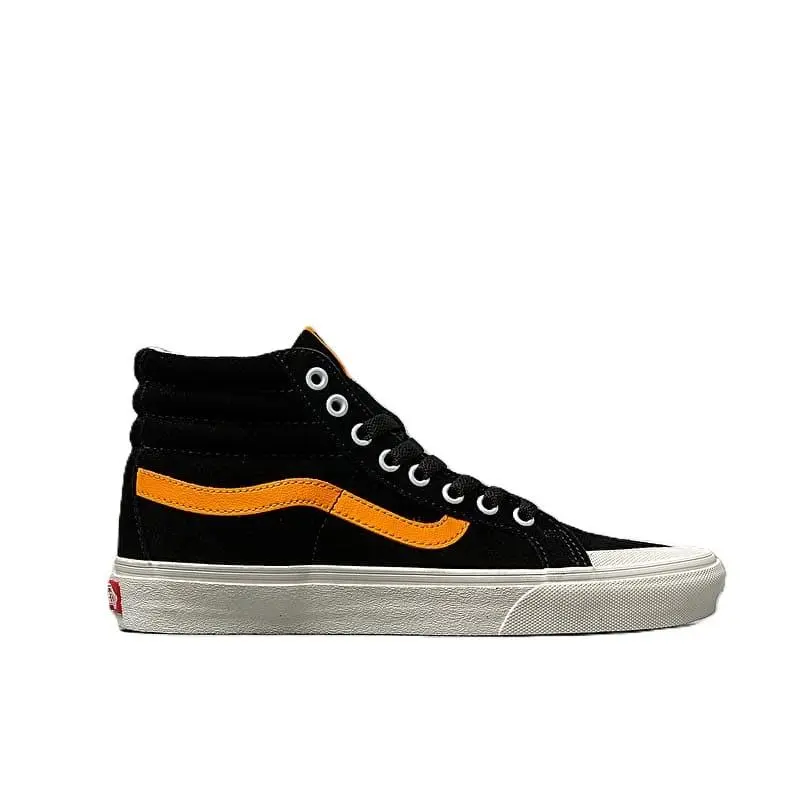 SK8-Hi High Top Skate Shoe Men Women Unisex Lifestyle Shoe Reissue 13 Black Zinnia Orange by Vans