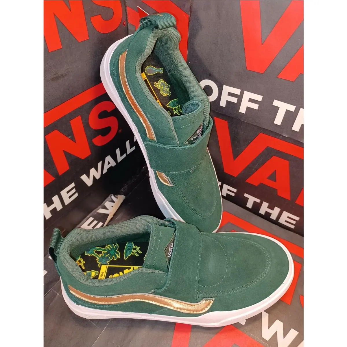 Vans shoes - Kyle Walker Pro - Kyle Walker Pro - VN0A4UW30WC - Green, Gold, Manufacturer: Forest/Gold 7