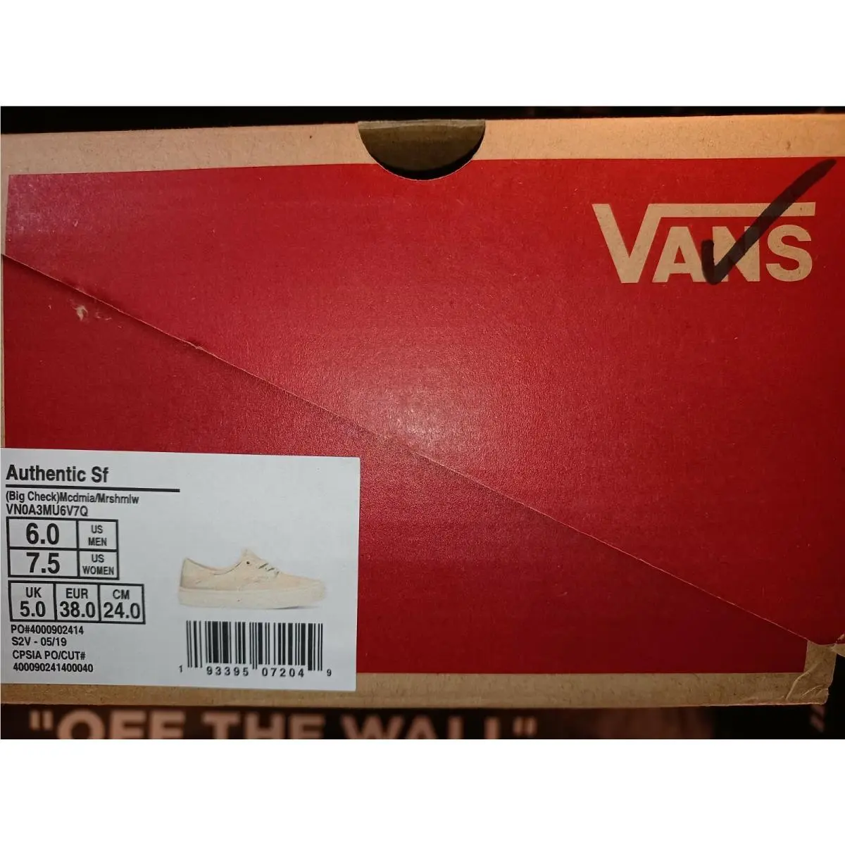 Mix Sk8 Hi 138 Decon and Sf Big Check Macadamia Marshmallow Low Top sf M 6/W 7.5 by Vans