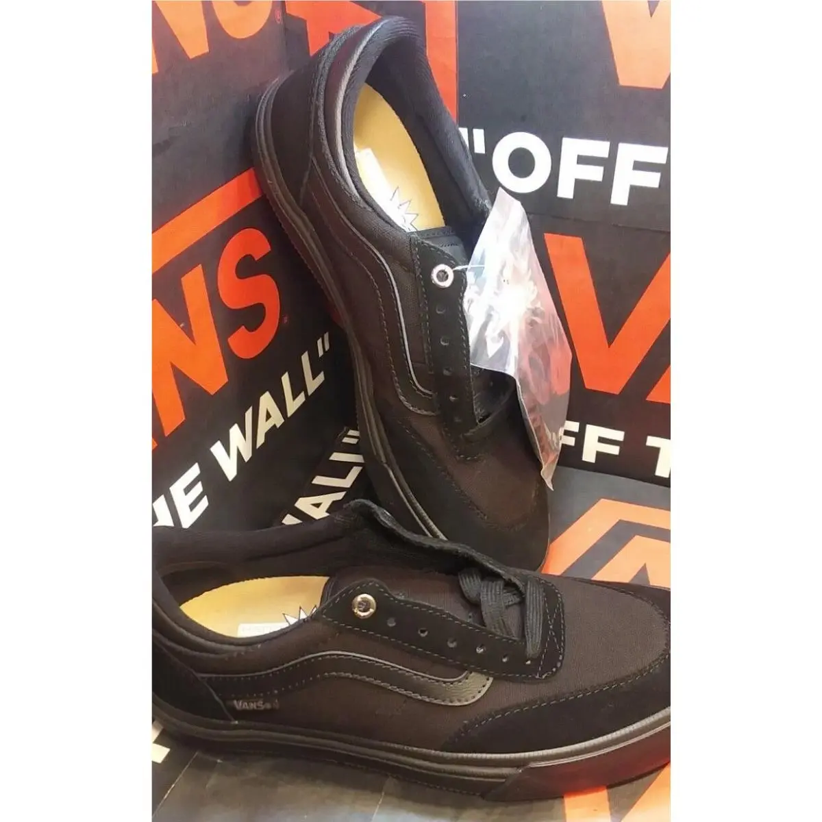 Men`s 7/Women`s 8.5 Gilbert Crockett Black/blackout Suede by Vans