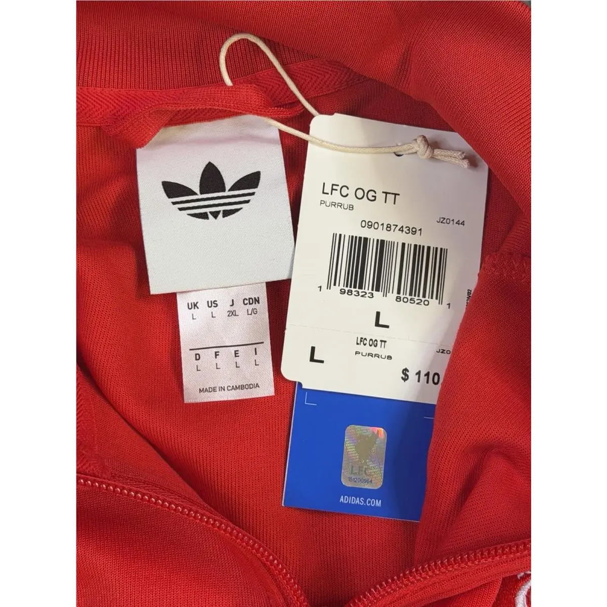 Adidas clothing - Adidas Liverpool FC Originals - Liverpool Originals - JZ0144 - Red 6