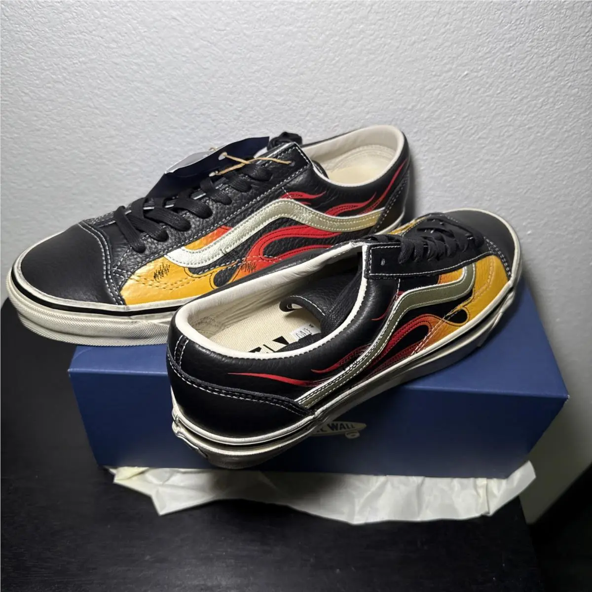 Men’s Size 11.5  Old Skool LX Archive Flame Black by Vans