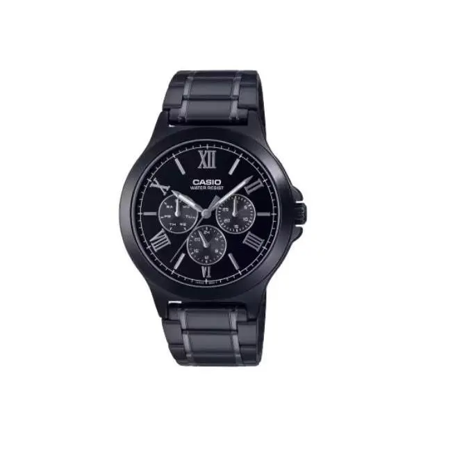 MTP-V300B-1AUDF Black Multifunction Watch Timepiece For Everyday Wear by Casio