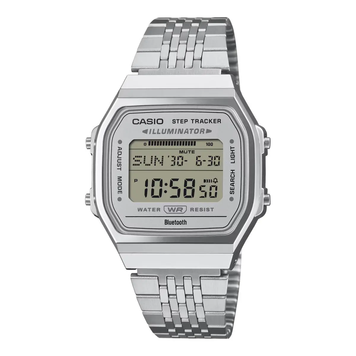 ABL100WE-7AVT ABL-100WE-7A Stainless Steel Bluetooth Digital Watch by Casio