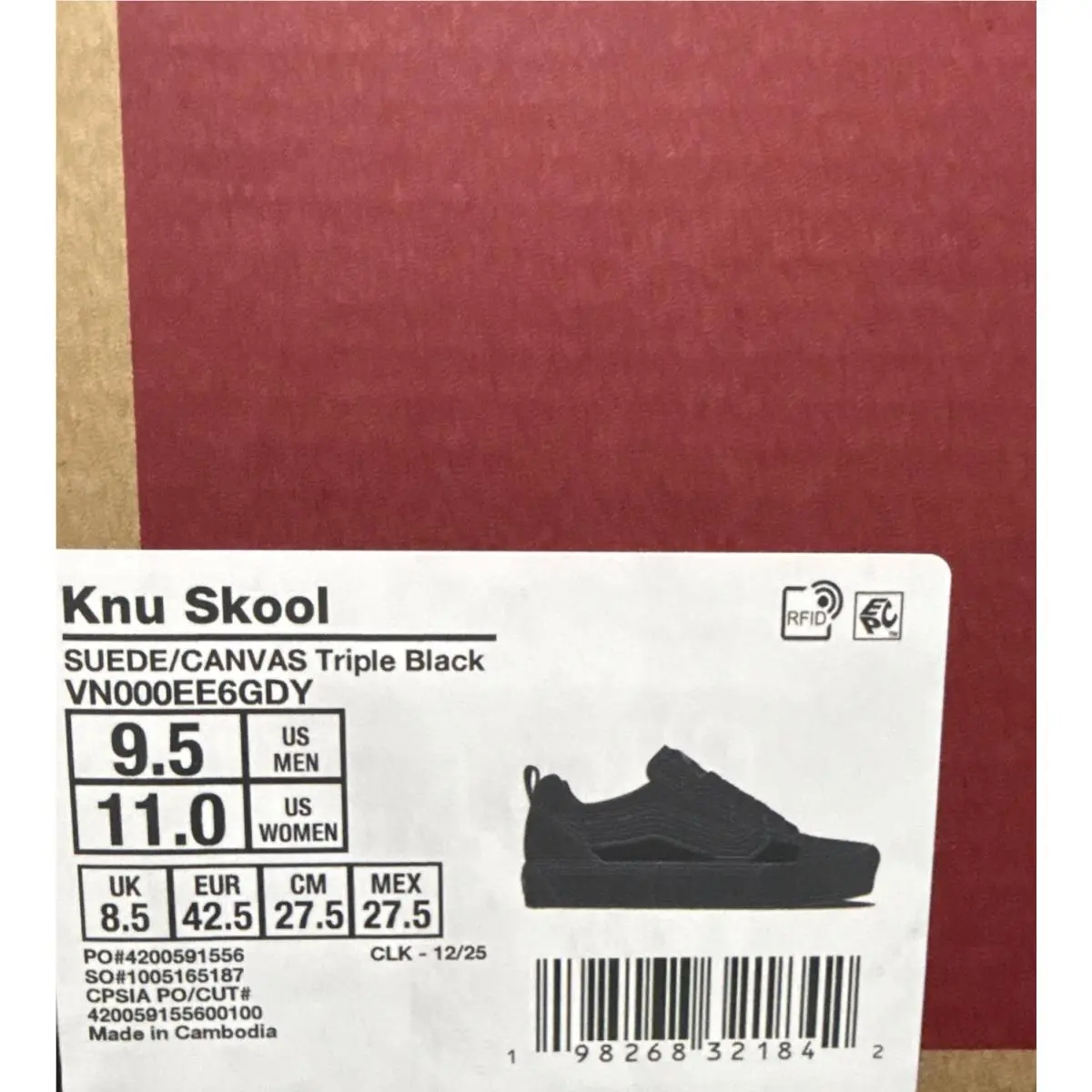 Vans shoes - Vans Knu Skool - Knu Skool - Black (UPC: 0198268321842) 2